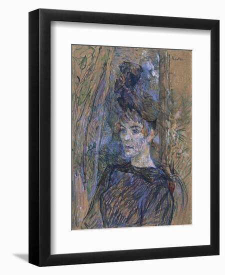 Portrait of Suzanne Valadon, 1886-1887-Henri de Toulouse-Lautrec-Framed Giclee Print