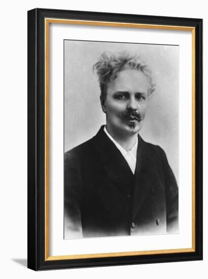 Portrait of Swedish Writer August Strindberg-null-Framed Photographic Print