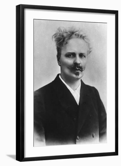 Portrait of Swedish Writer August Strindberg-null-Framed Photographic Print