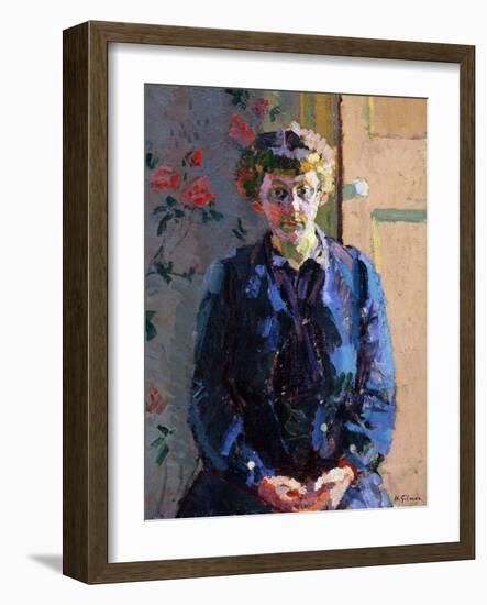 Portrait of Sylvia Gosse, 1912-Harold Gilman-Framed Giclee Print