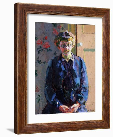 Portrait of Sylvia Gosse, 1912-Harold Gilman-Framed Giclee Print