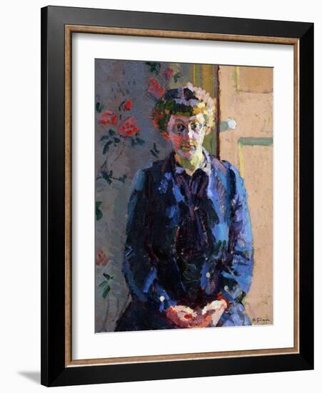 Portrait of Sylvia Gosse, 1912-Harold Gilman-Framed Giclee Print