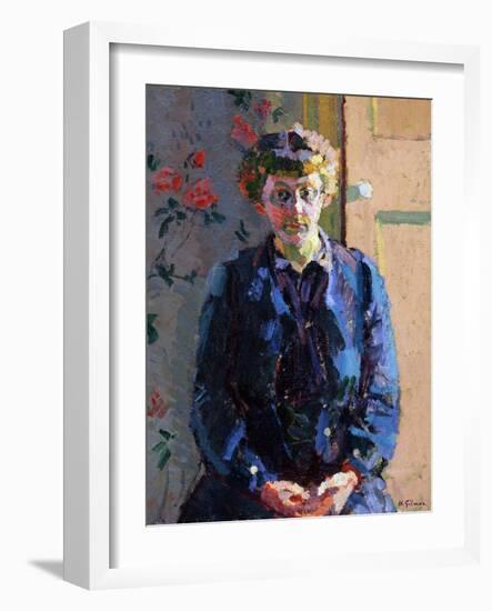Portrait of Sylvia Gosse, 1912-Harold Gilman-Framed Giclee Print