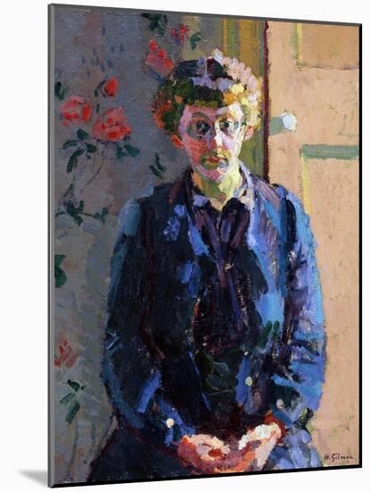 Portrait of Sylvia Gosse, 1912-Harold Gilman-Mounted Giclee Print