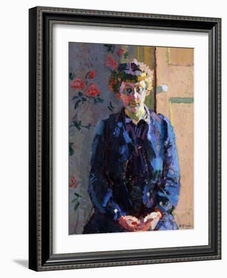 Portrait of Sylvia Gosse, 1912-Harold Gilman-Framed Giclee Print