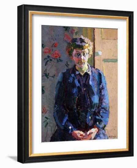 Portrait of Sylvia Gosse, 1912-Harold Gilman-Framed Giclee Print