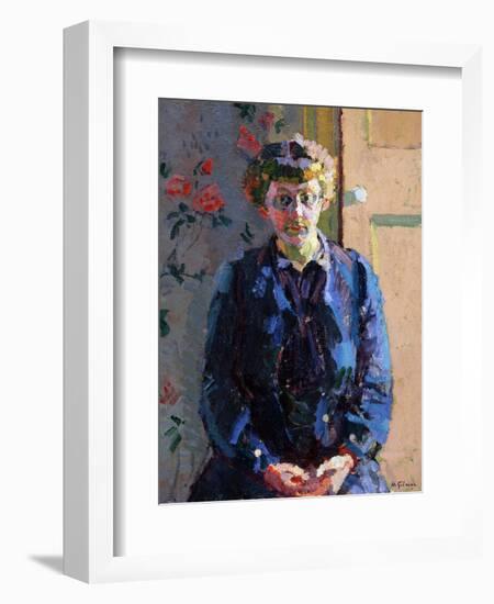 Portrait of Sylvia Gosse, 1912-Harold Gilman-Framed Giclee Print