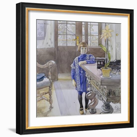 Portrait of Tage Thiel-Carl Larsson-Framed Giclee Print