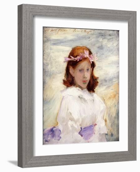 Portrait of Teresa Gosse, 1885-John Singer Sargent-Framed Giclee Print