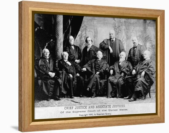 Portrait of the 1890 Supreme Court-Napoleon Sarony-Framed Premier Image Canvas