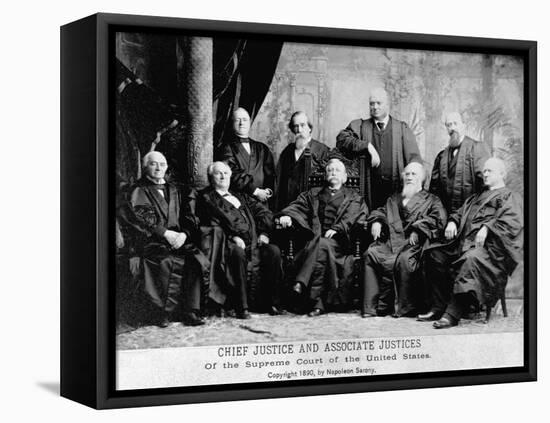 Portrait of the 1890 Supreme Court-Napoleon Sarony-Framed Premier Image Canvas