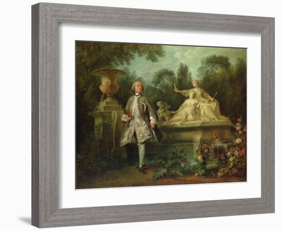 Portrait of the Actor Grandval, C.1742-Nicolas Lancret-Framed Giclee Print