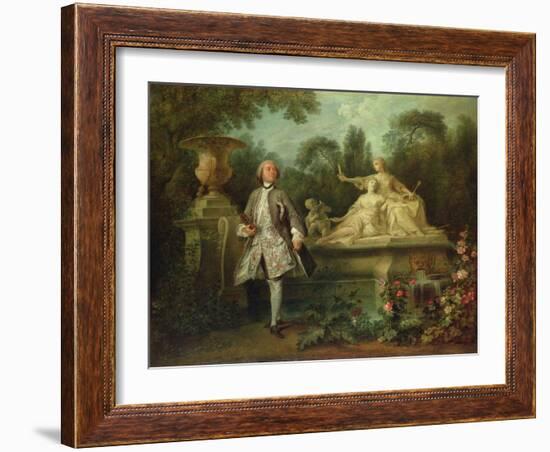 Portrait of the Actor Grandval, C.1742-Nicolas Lancret-Framed Giclee Print