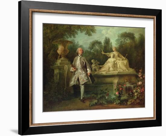 Portrait of the Actor Grandval, C.1742-Nicolas Lancret-Framed Giclee Print