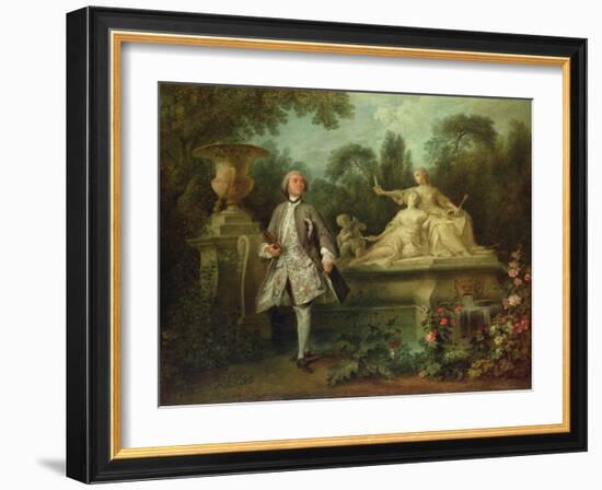 Portrait of the Actor Grandval, C.1742-Nicolas Lancret-Framed Giclee Print