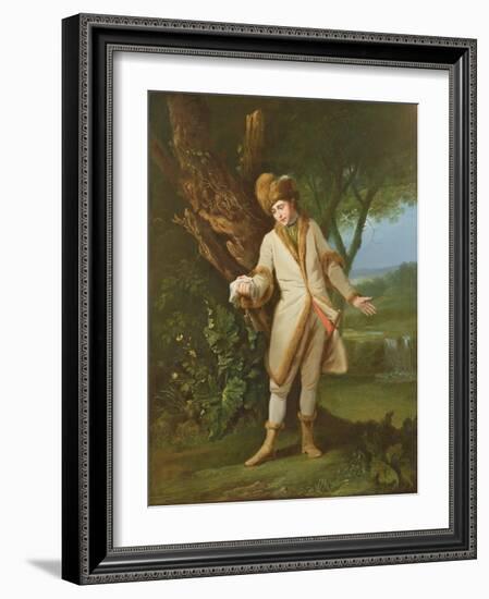 Portrait of the Actor William Powell (1735-69) as 'Posthumous' in Cymbeline (Act V, Scene 1) C.1765-Francis Wheatley-Framed Giclee Print