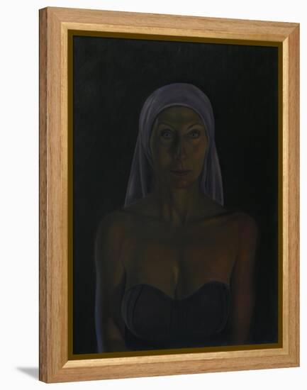 Portrait of the actress Andrea Sawatzki, 2011-Aris Kalaizis-Framed Premier Image Canvas