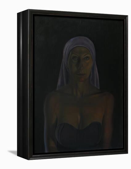 Portrait of the actress Andrea Sawatzki, 2011-Aris Kalaizis-Framed Premier Image Canvas