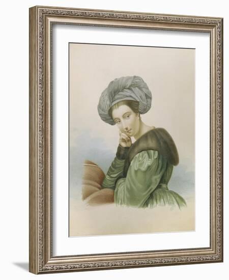 Portrait of the Actress Ekaterina Semyonova (1786-184), Early 19th C-null-Framed Giclee Print