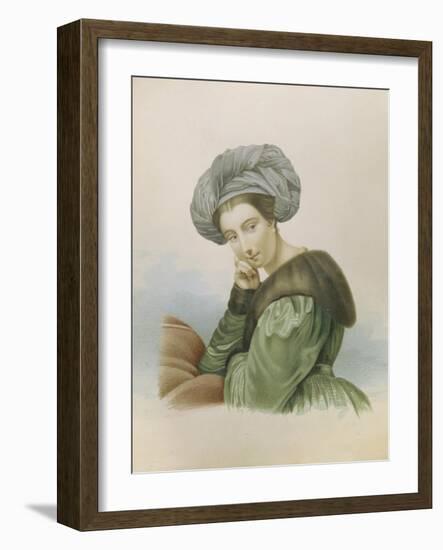 Portrait of the Actress Ekaterina Semyonova (1786-184), Early 19th C-null-Framed Giclee Print