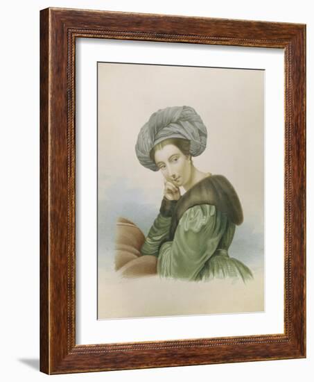 Portrait of the Actress Ekaterina Semyonova (1786-184), Early 19th C-null-Framed Giclee Print