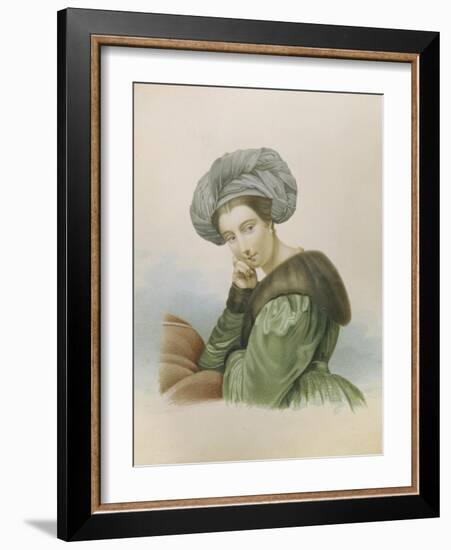 Portrait of the Actress Ekaterina Semyonova (1786-184), Early 19th C-null-Framed Giclee Print