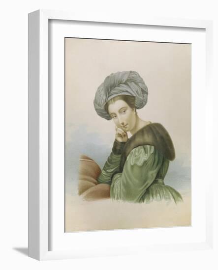 Portrait of the Actress Ekaterina Semyonova (1786-184), Early 19th C-null-Framed Giclee Print
