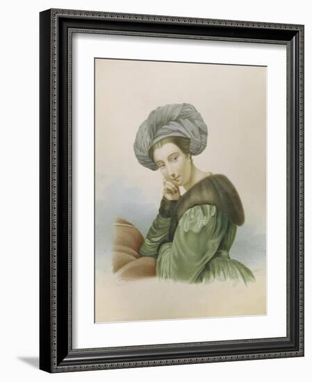 Portrait of the Actress Ekaterina Semyonova (1786-184), Early 19th C-null-Framed Giclee Print