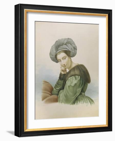 Portrait of the Actress Ekaterina Semyonova (1786-184), Early 19th C-null-Framed Giclee Print