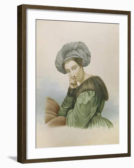 Portrait of the Actress Ekaterina Semyonova (1786-184), Early 19th C-null-Framed Giclee Print