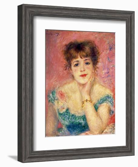 Portrait of the Actress Jeanne Samary, 1877 (Study)-Pierre-Auguste Renoir-Framed Giclee Print