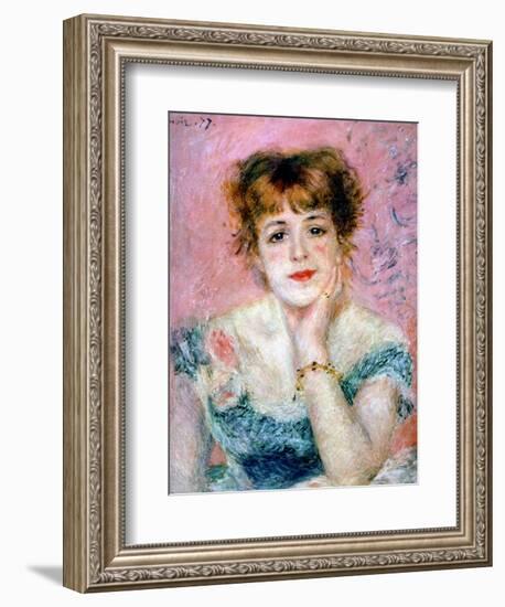 Portrait of the Actress Jeanne Samary, 1878-Pierre-Auguste Renoir-Framed Giclee Print