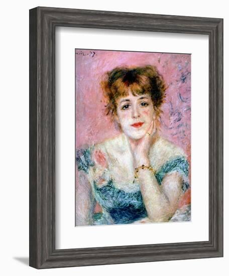 Portrait of the Actress Jeanne Samary, 1878-Pierre-Auguste Renoir-Framed Giclee Print
