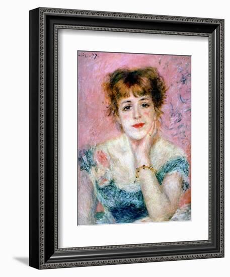 Portrait of the Actress Jeanne Samary, 1878-Pierre-Auguste Renoir-Framed Giclee Print