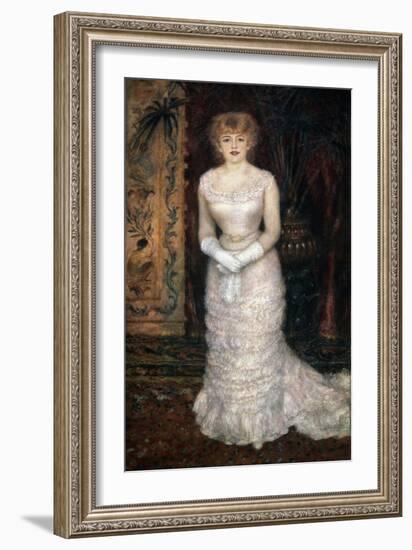 Portrait of the Actress Jeanne Samary, 1878-Pierre-Auguste Renoir-Framed Giclee Print