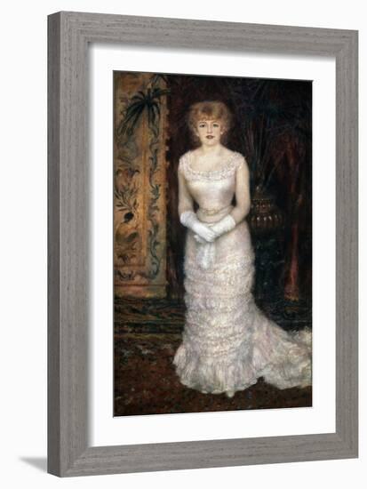 Portrait of the Actress Jeanne Samary, 1878-Pierre-Auguste Renoir-Framed Giclee Print