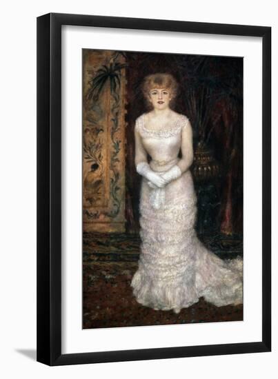 Portrait of the Actress Jeanne Samary, 1878-Pierre-Auguste Renoir-Framed Giclee Print