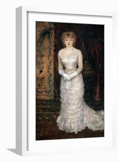 Portrait of the Actress Jeanne Samary, 1878-Pierre-Auguste Renoir-Framed Giclee Print