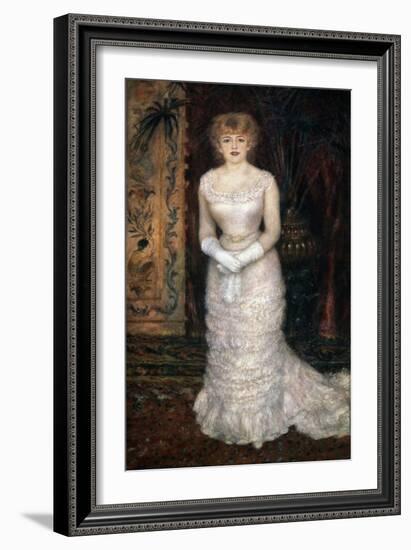 Portrait of the Actress Jeanne Samary, 1878-Pierre-Auguste Renoir-Framed Giclee Print