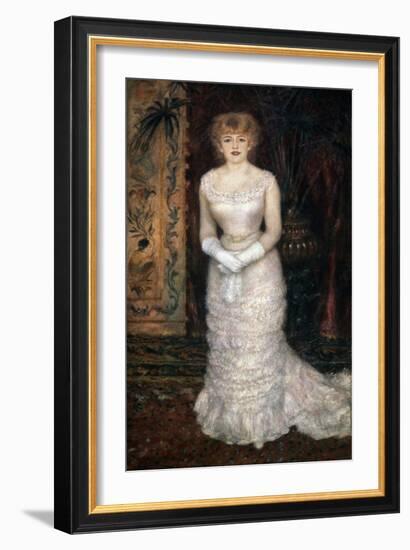 Portrait of the Actress Jeanne Samary, 1878-Pierre-Auguste Renoir-Framed Giclee Print