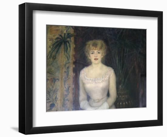 Portrait of the Actress Jeanne Samary, 1878-Pierre-Auguste Renoir-Framed Giclee Print