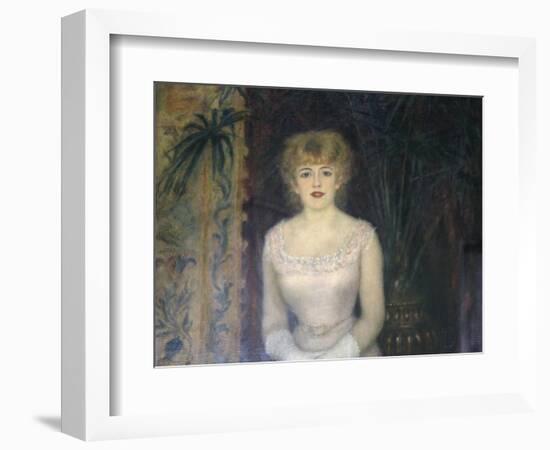 Portrait of the Actress Jeanne Samary, 1878-Pierre-Auguste Renoir-Framed Giclee Print