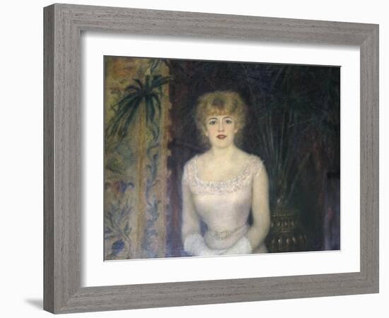 Portrait of the Actress Jeanne Samary, 1878-Pierre-Auguste Renoir-Framed Giclee Print