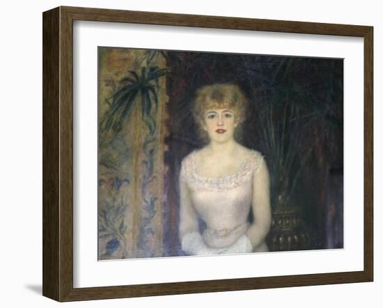 Portrait of the Actress Jeanne Samary, 1878-Pierre-Auguste Renoir-Framed Giclee Print