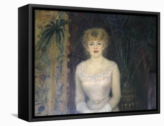 Portrait of the Actress Jeanne Samary, 1878-Pierre-Auguste Renoir-Framed Premier Image Canvas