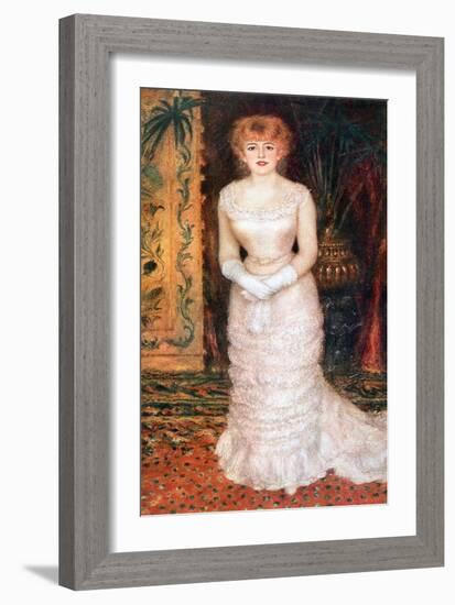 Portrait of the Actress Jeanne Samary, 1878-Pierre-Auguste Renoir-Framed Giclee Print