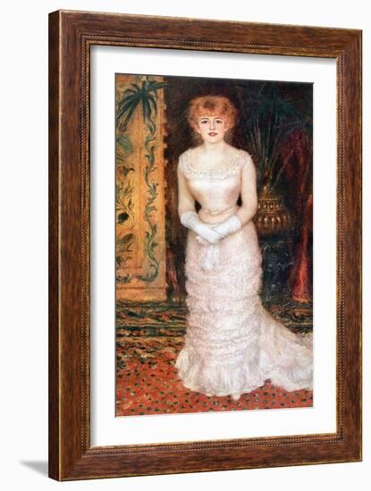 Portrait of the Actress Jeanne Samary, 1878-Pierre-Auguste Renoir-Framed Giclee Print