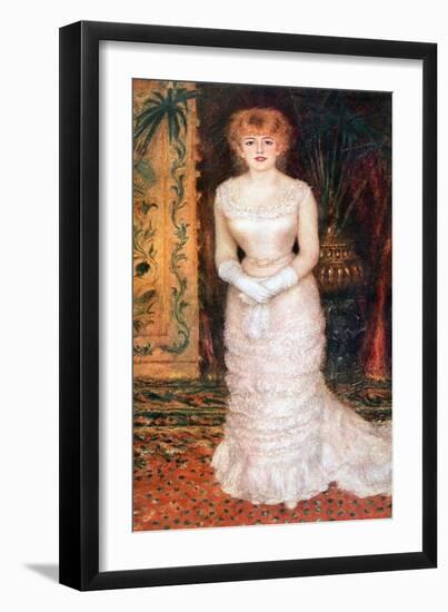 Portrait of the Actress Jeanne Samary, 1878-Pierre-Auguste Renoir-Framed Giclee Print