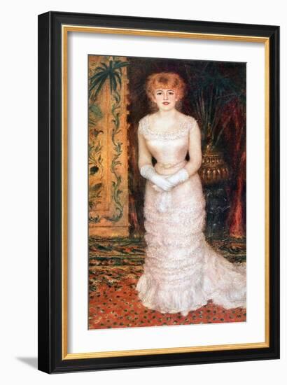 Portrait of the Actress Jeanne Samary, 1878-Pierre-Auguste Renoir-Framed Giclee Print