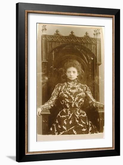 Portrait of the Actress Vera Komissarzhevskaya-Russian Photographer-Framed Giclee Print